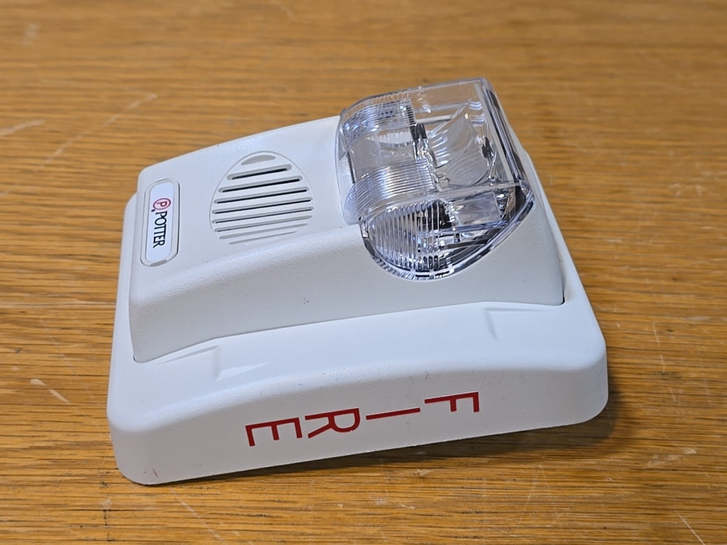 HS-24WW Potter Electric Signal Horn-Strobe Wall Selectable White