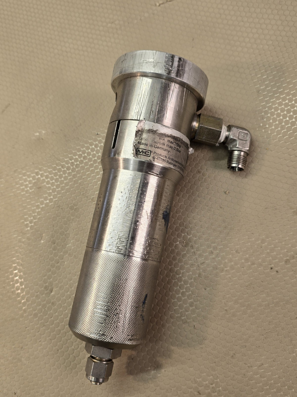 M&C 02F2000 Universal Gas Filter FT-2T-D Pneumatic Line Condensate Removal