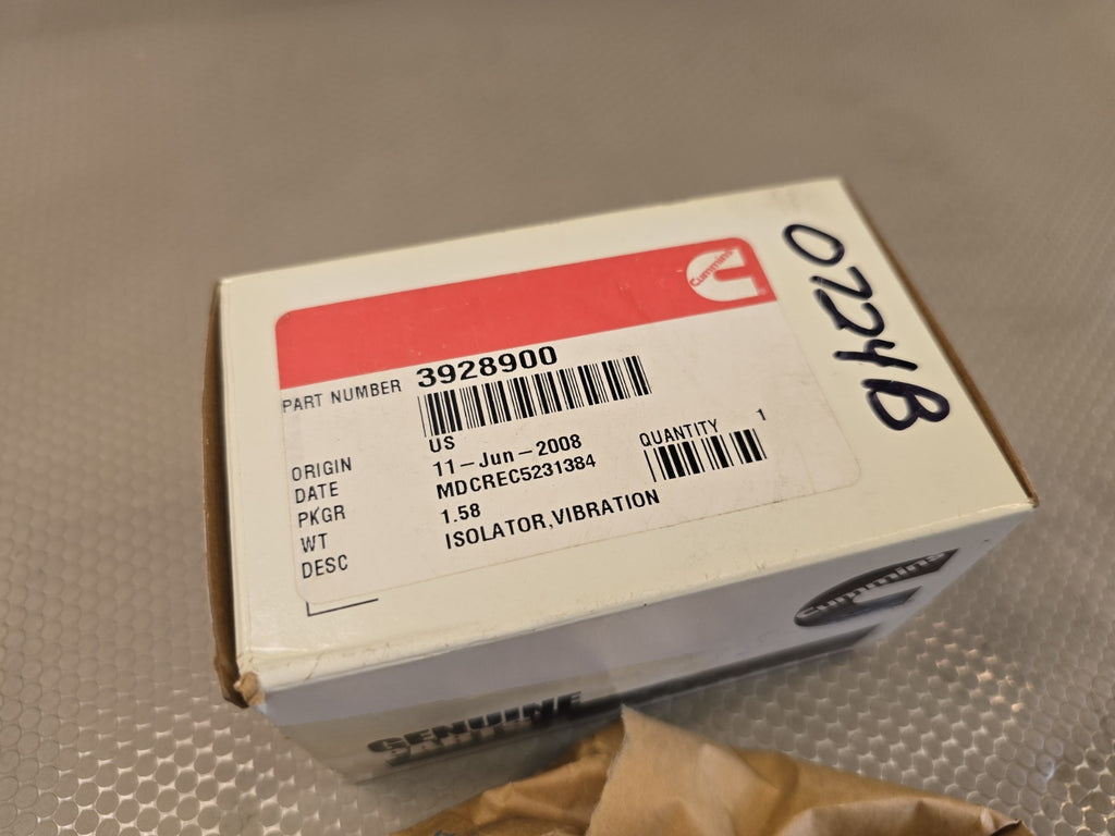 Genuine OEM Cummins 3928900 Vibration Isolator Rubber Mount Engine Crankshaft 