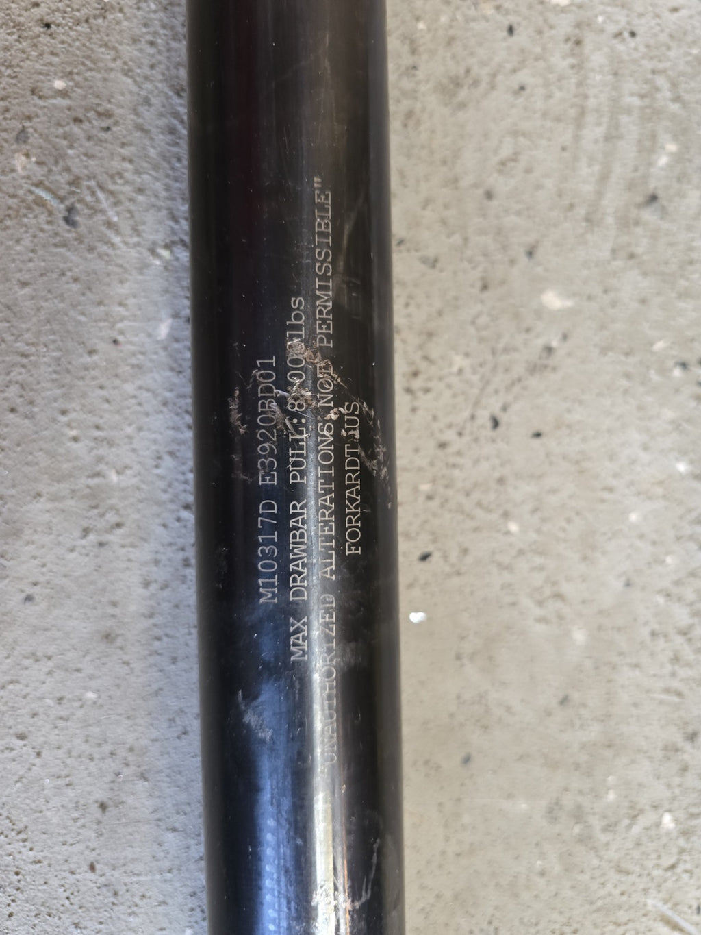 FORKARDT Hardinge M10317D E3920BD01 Drawbar 8,000lb Pull 35" Lathe CNC 