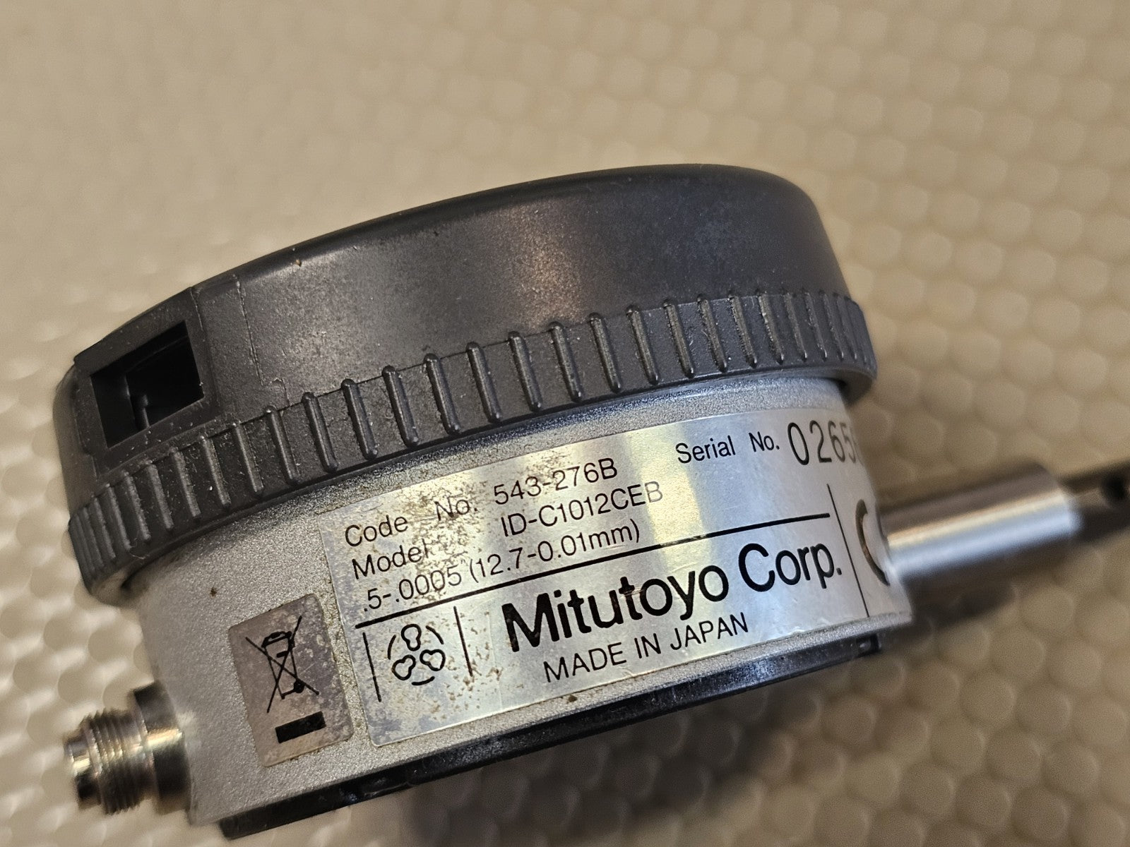 Mitutoyo 543-276B Digitmatic Indicator ID-C - Lug Back -  0-1"