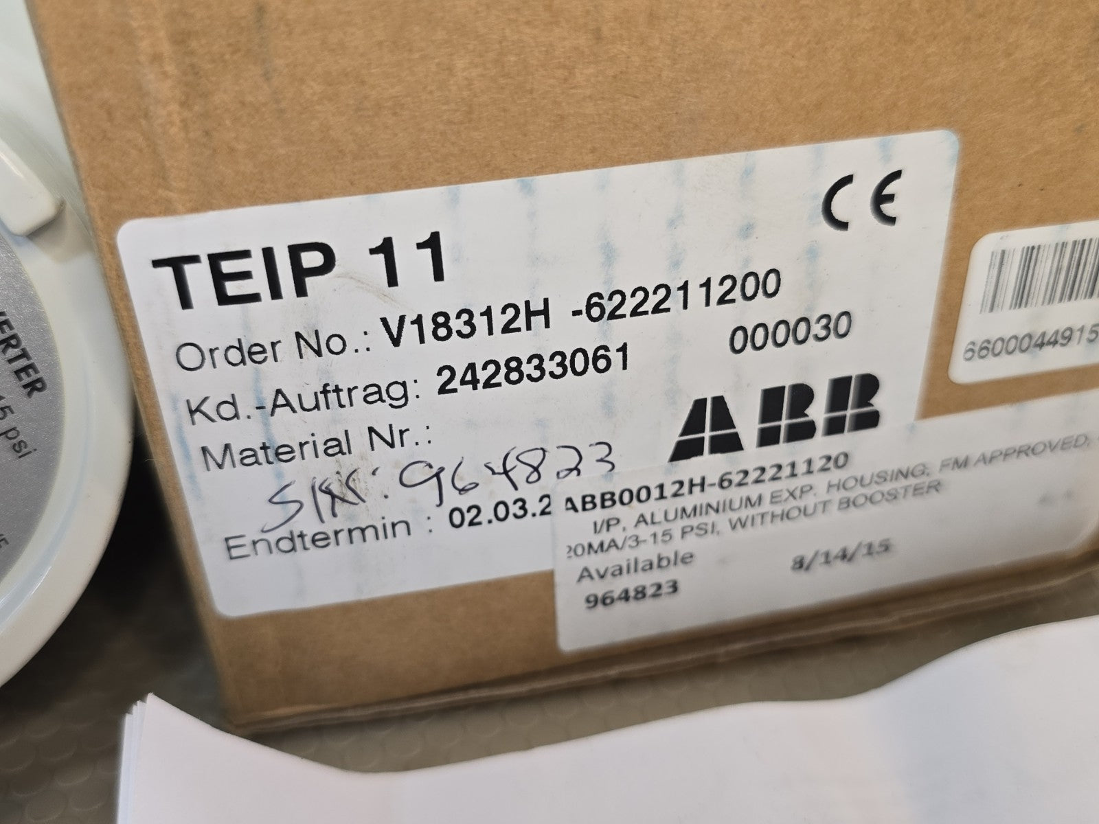 New GENUINE ABB V18312H-622211200 Electrical Converter TEIP 11