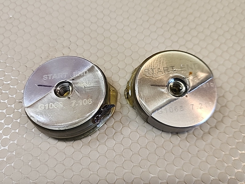 GO NO GO THREAD GAGE SET G1068 (7.216) G1069 (7.106)