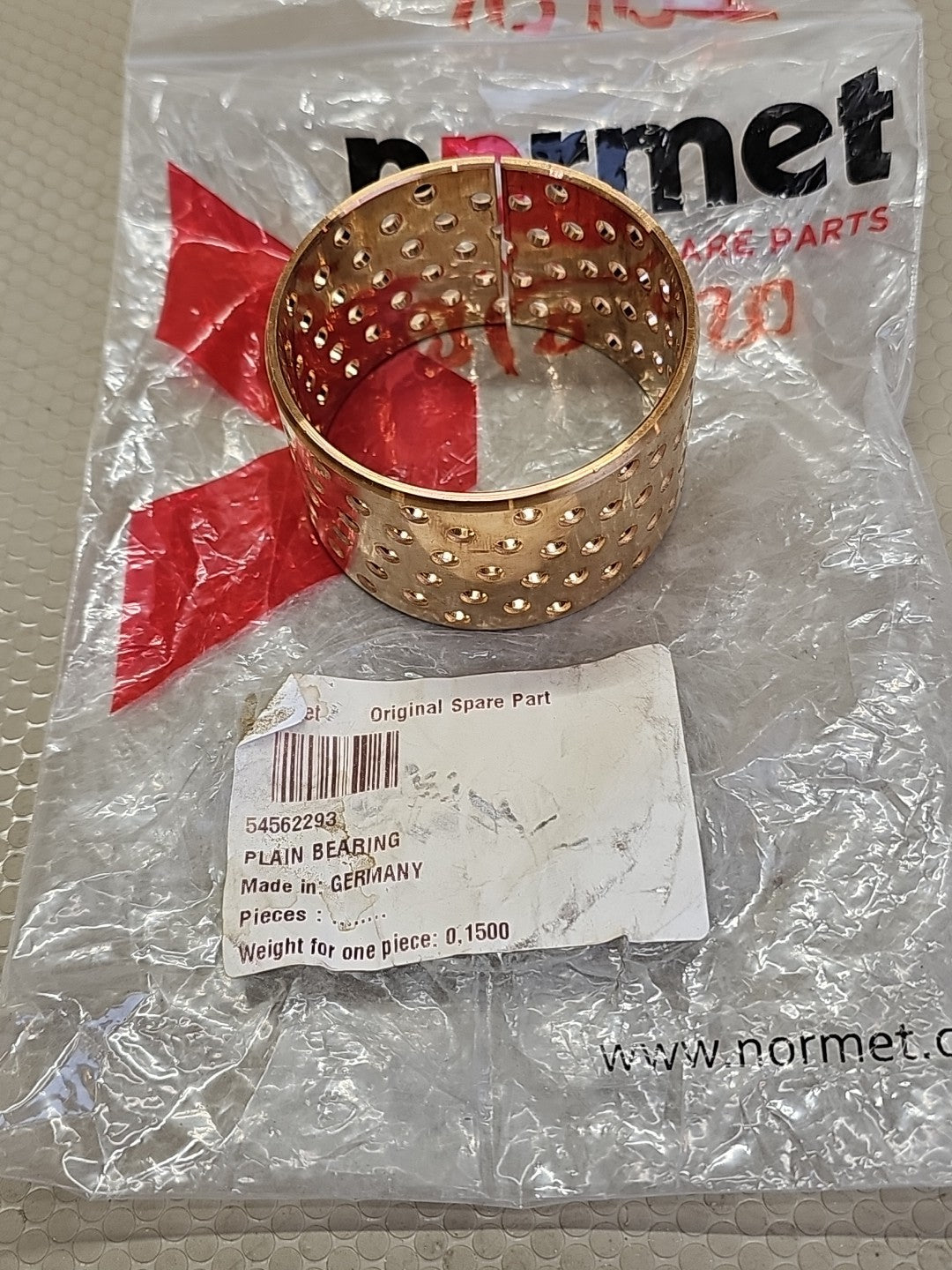NORMET 54562293 PLAIN BEARING 