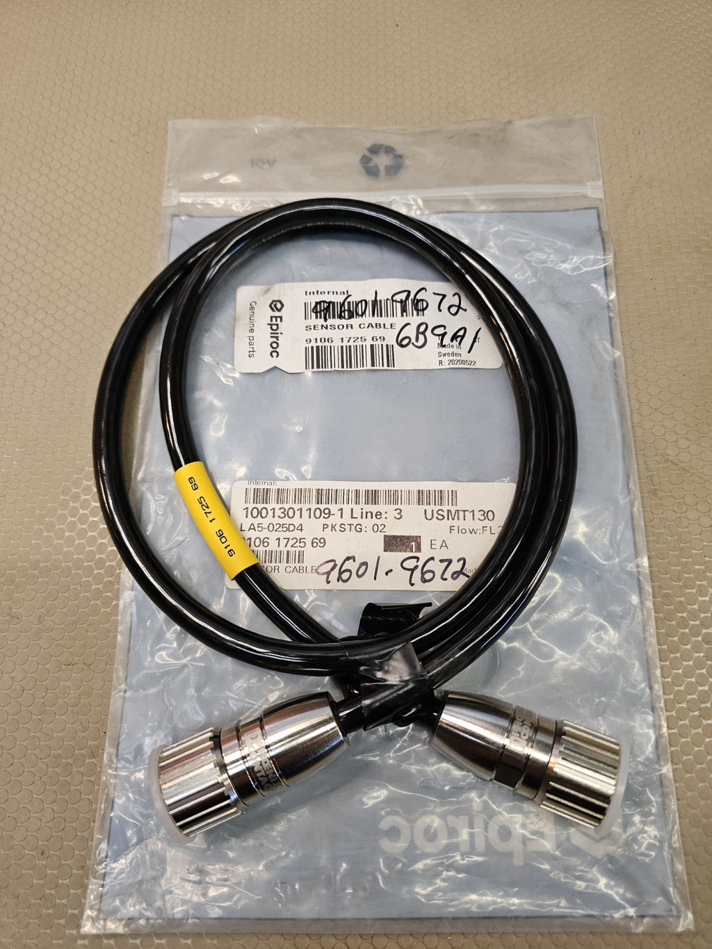 Epiroc Sensor Cable 9106 1725 69 Simba S7D or Simba M7C