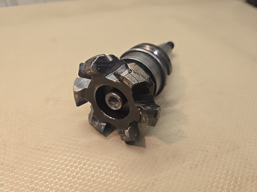 ​Sandvik CoroMill 245 Face Mill Cutter RA245-076R25-12M On BT40 Toolholder Face 