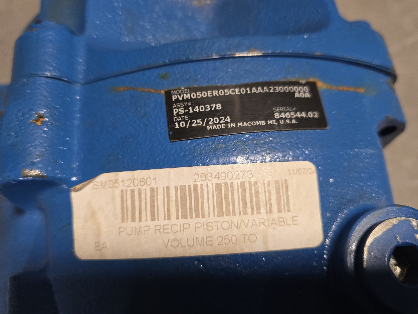 Eaton PVM050ER HYDRAULIC PISTON PUMP PVM SERIES *NEW*