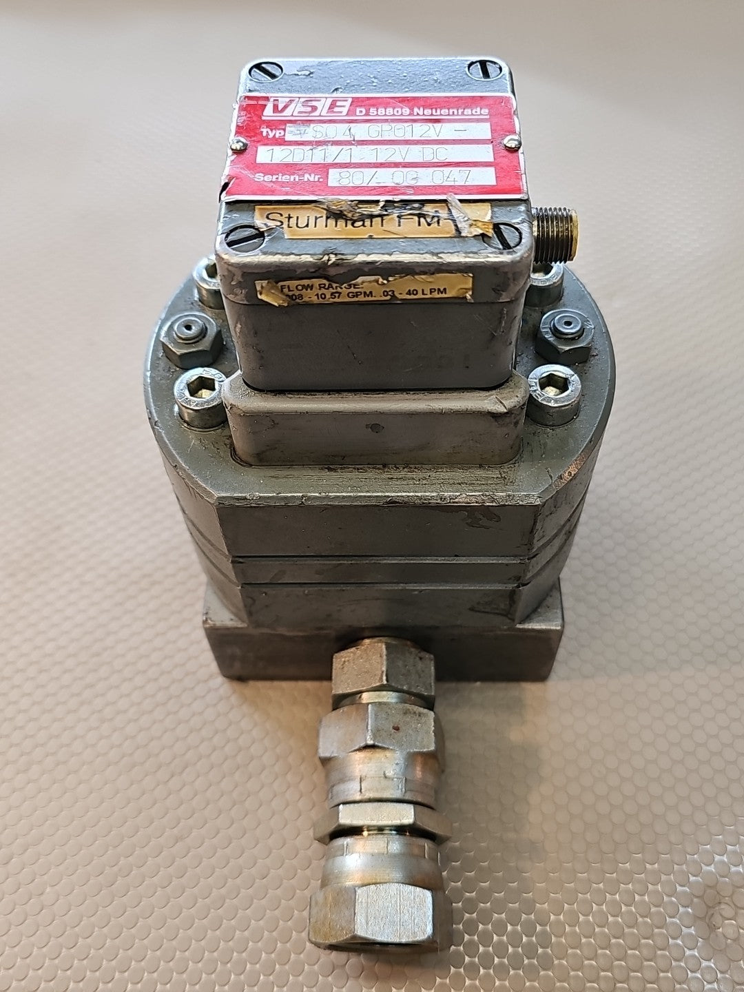 VSE VS04GPO12V Rotary Flow Transmitter Japan Flow Controls  