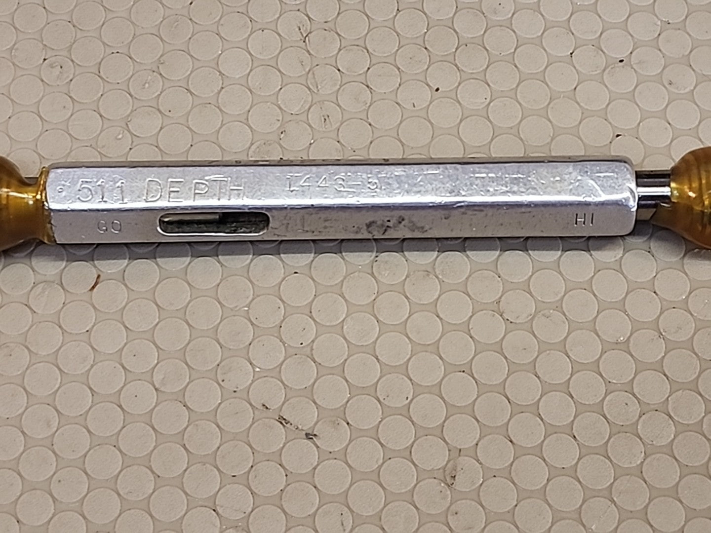 .511 DEPTH 712520-1HELICOIL THREAD PLUG GAGE GO NO GO P.D.'S = .3395 & .3433
