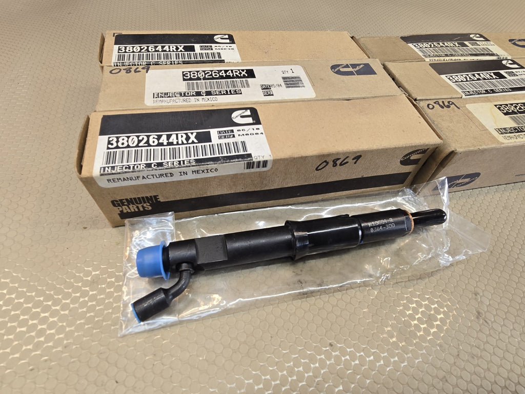 6x Genuine CUMMINS #3802644rx C SERIES INJECTOR SET NEVER INSTALLED. l