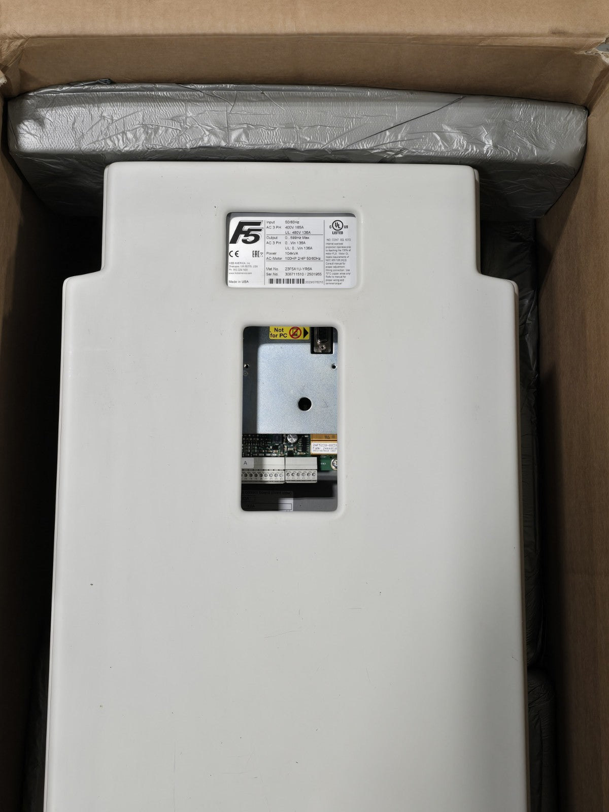 NEW KEB 23F5A1U-YR6A F5 VFD Variable Frequency Drive Inverter 75kW 305-500V