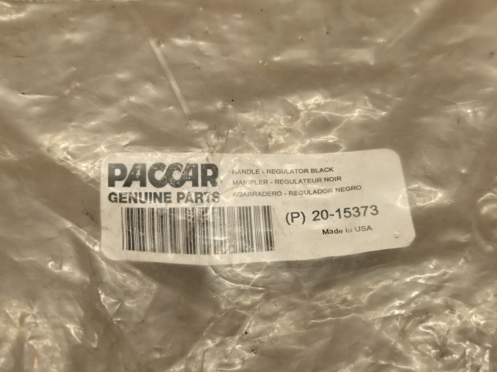 GENUINE PETERBILT 20-15373 WINDOW REGULATOR BLACK WINDOW HANDLE 2015373 NEW OEM