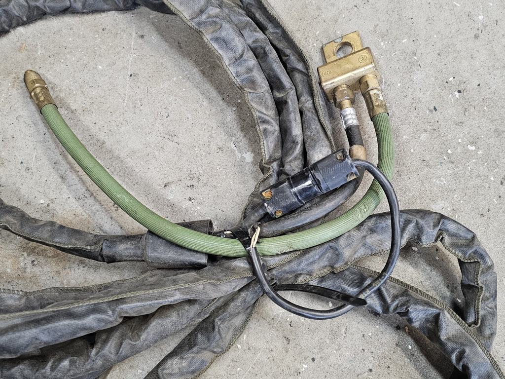 Set of 2 Welding Cable / Lines With Leather Cover Tig Mig Etc. 