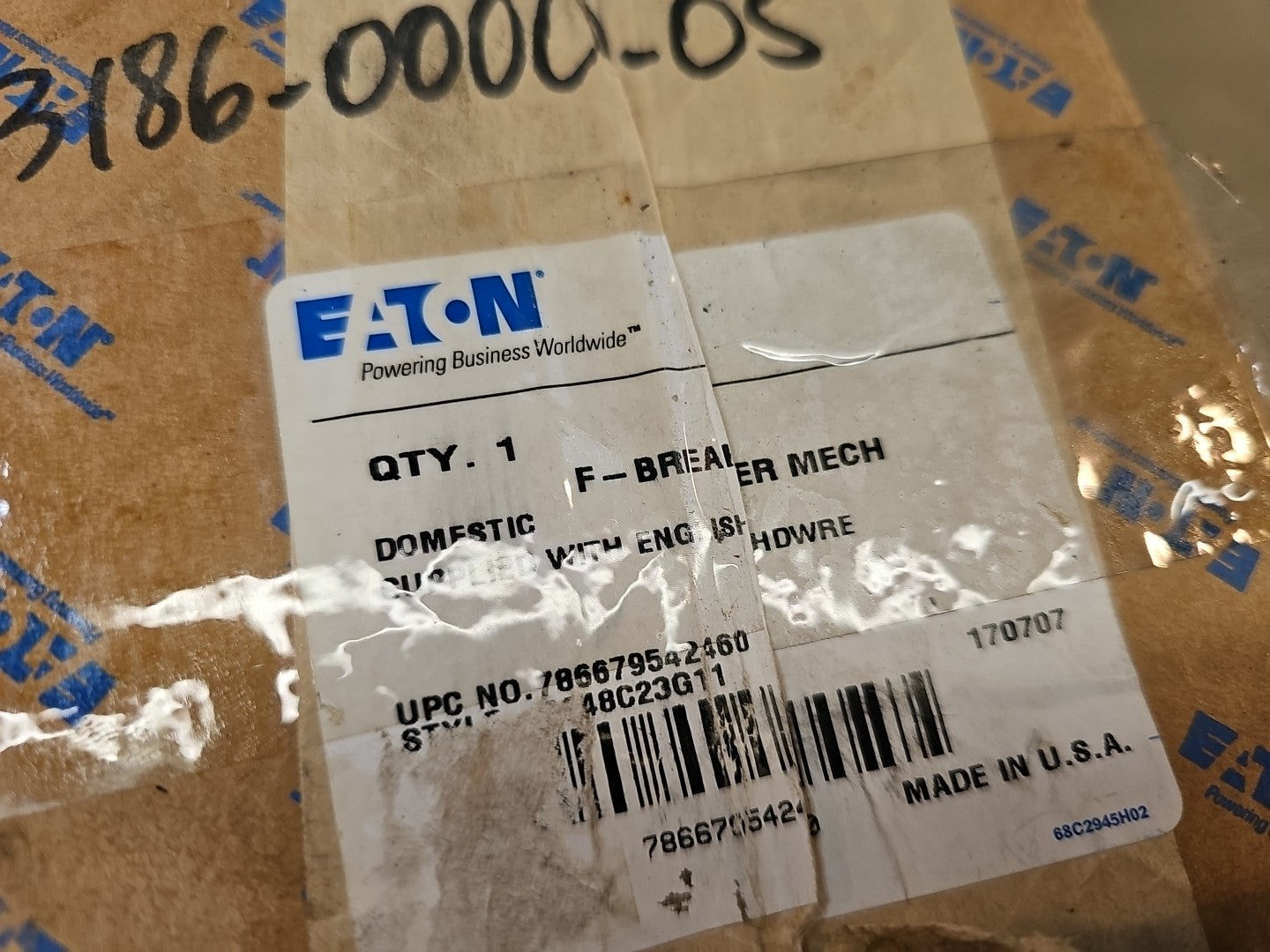 EATON 6648C23G11 F Breaker Mech WITH Hardware