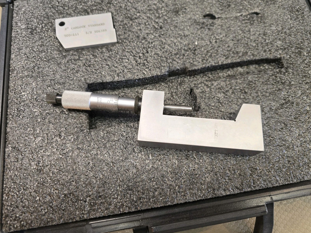 Gagemaker CL-1002 Camlock Micrometer Gage 1” - 2" For API Weld Flange Thickness