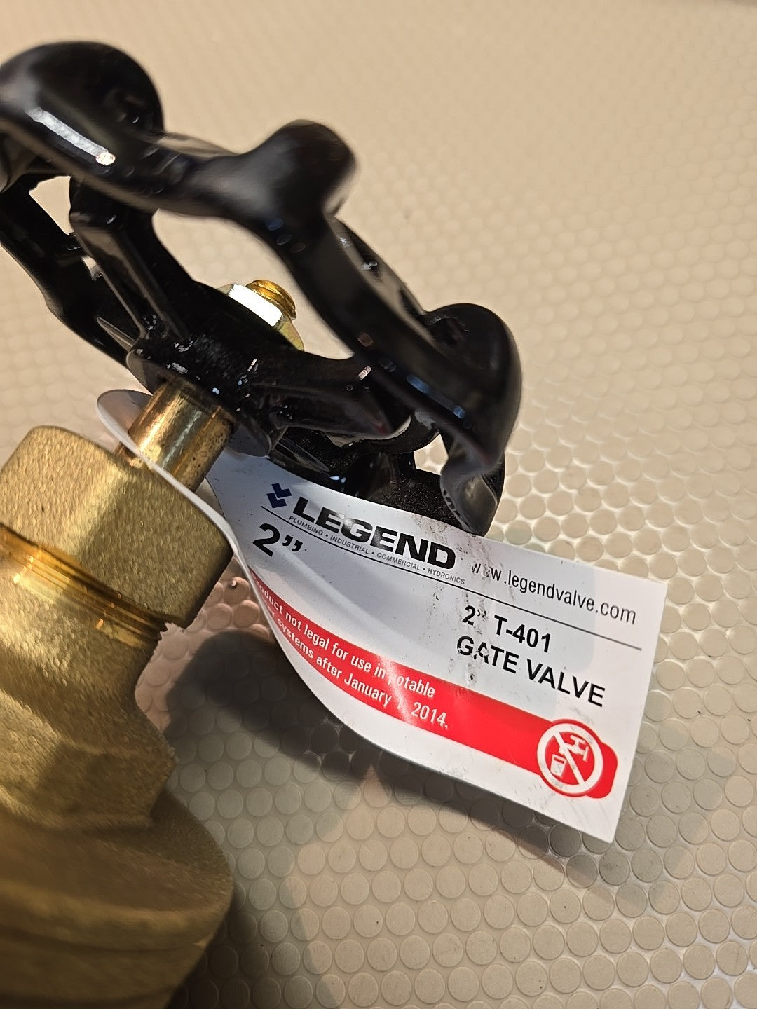 NEW 2" LEGEND Gate VALVE 104-308 T-401 Brass 2 Inch