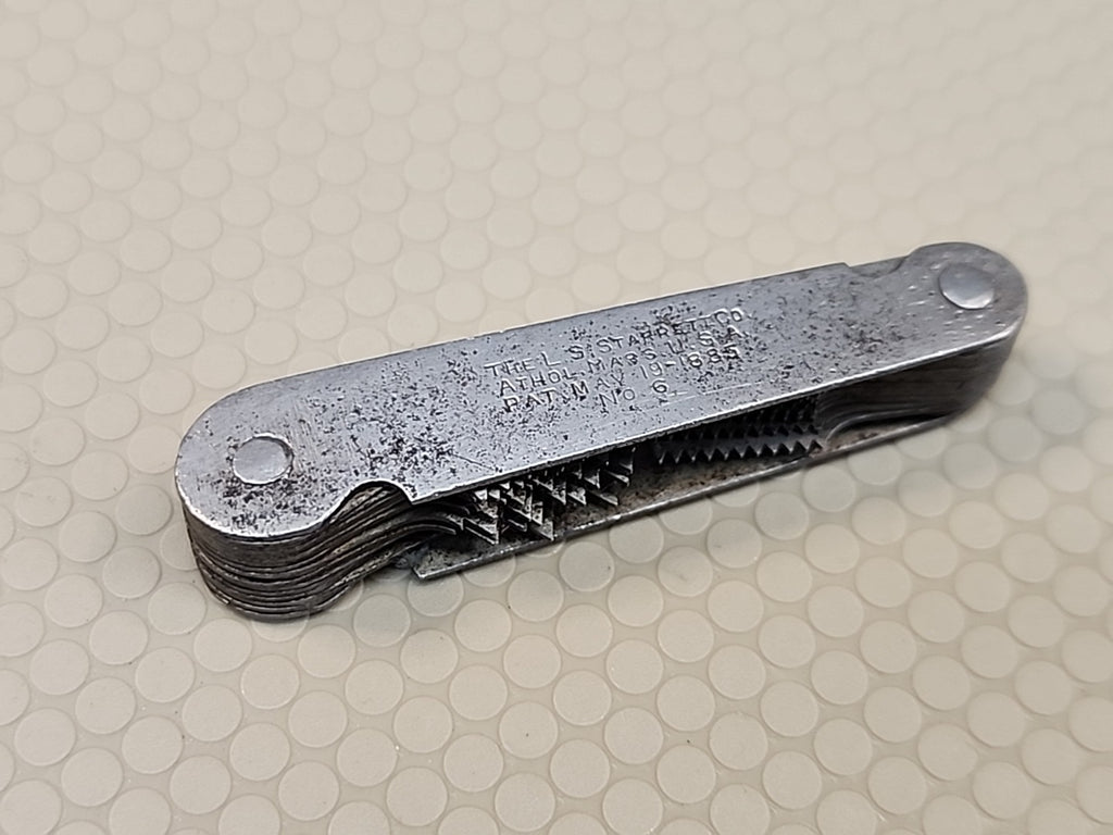 LS STARRETT CO ATHOL MASS NO. 6 SCREW PITCH GAGE 