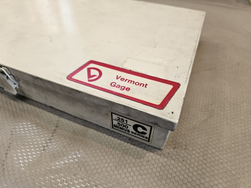 Vermont Pin Gage .251 to .500 Series C Class Minus Set Missing a few