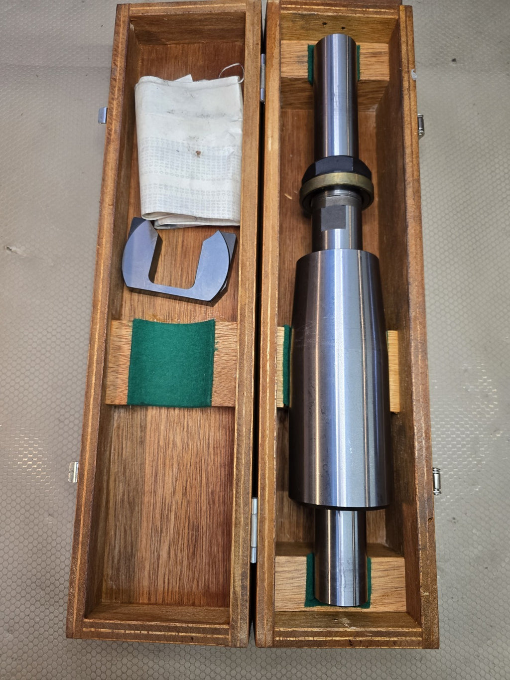 13” Grinding Wheel Balancing Arbor Mandrel Wood Case Wheel Balancer Tool LARGE!