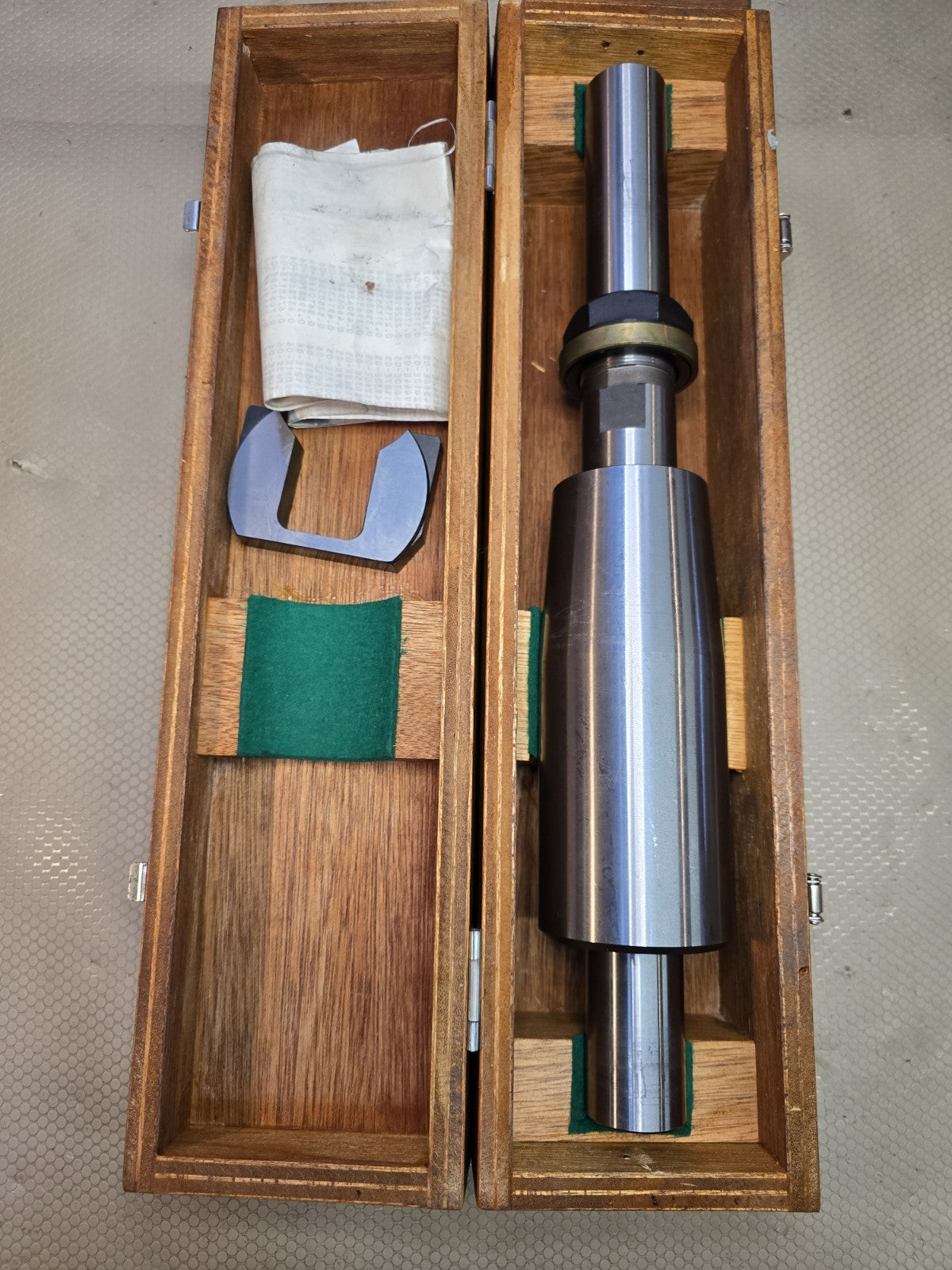 13” Grinding Wheel Balancing Arbor Mandrel Wood Case Wheel Balancer Tool LARGE!