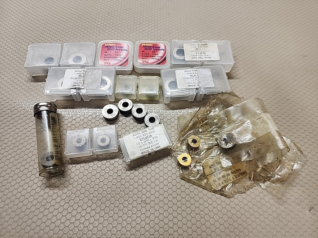 Accutrax / Mixed Machinist Knurling Wheels For Lathe Turning Tools Most Unused