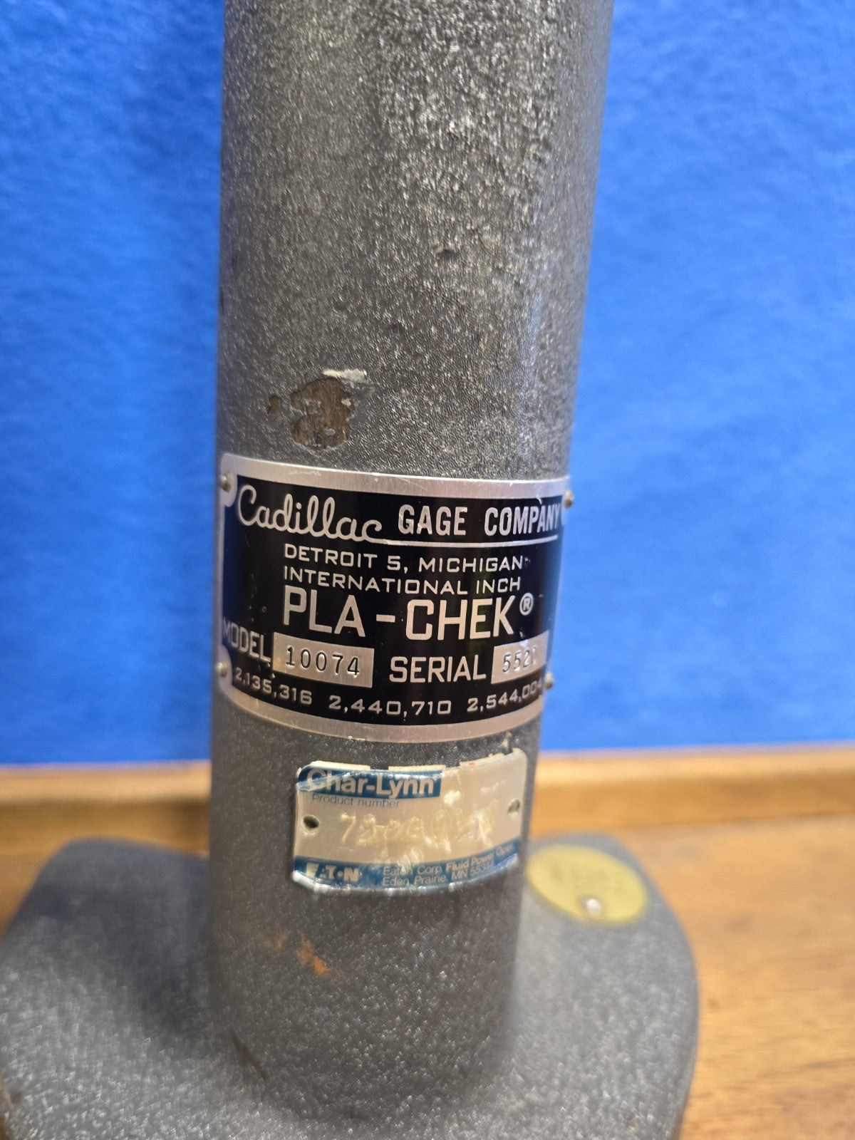 CADILLAC GAGE CO.  PLA-CHEK HEIGHT GAUGE MODEL 10129 LARGE 12" *MINT!*