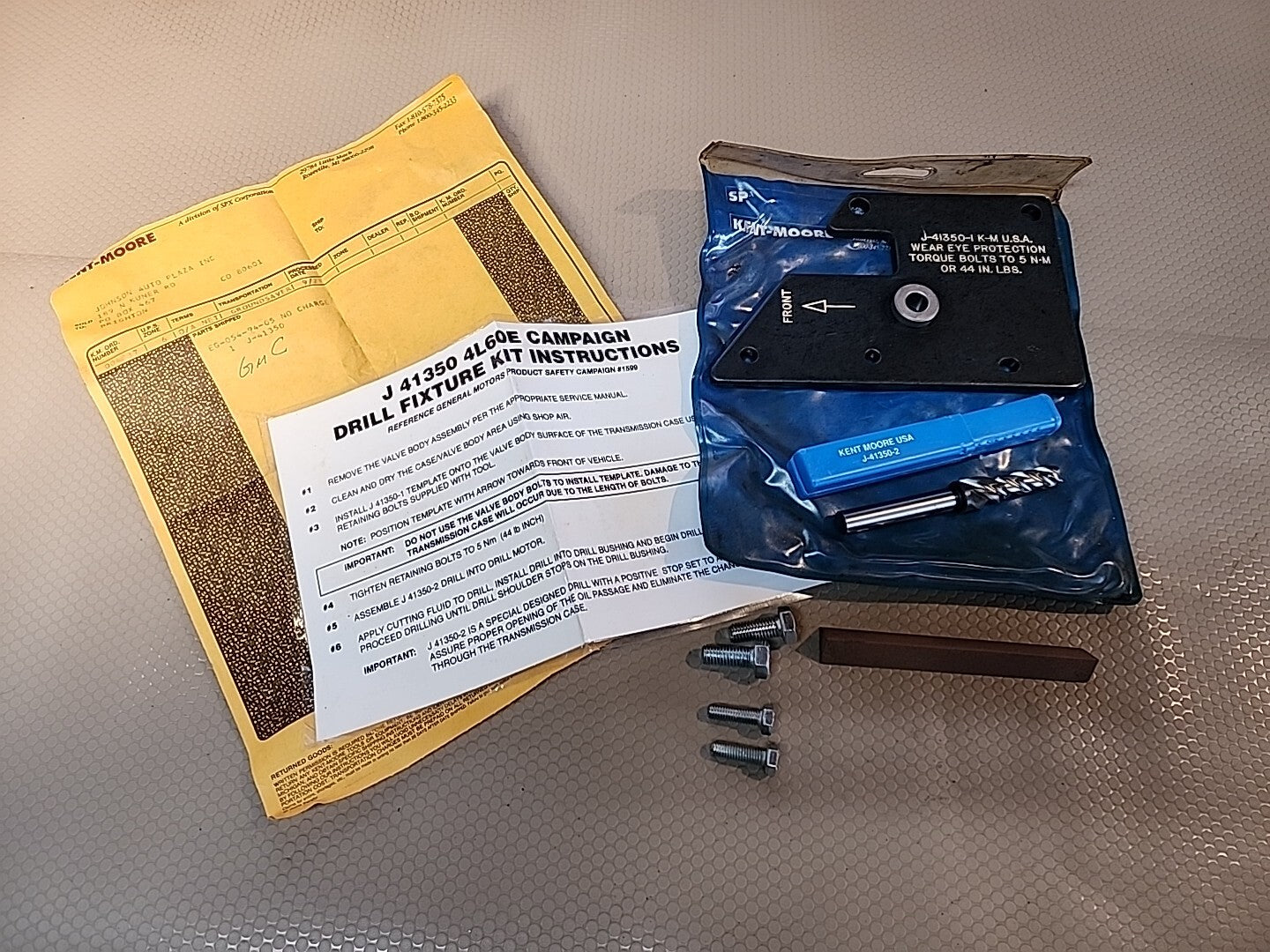 Kent Moore KM GM J-41350-1 Drill Fixture Tool 253T