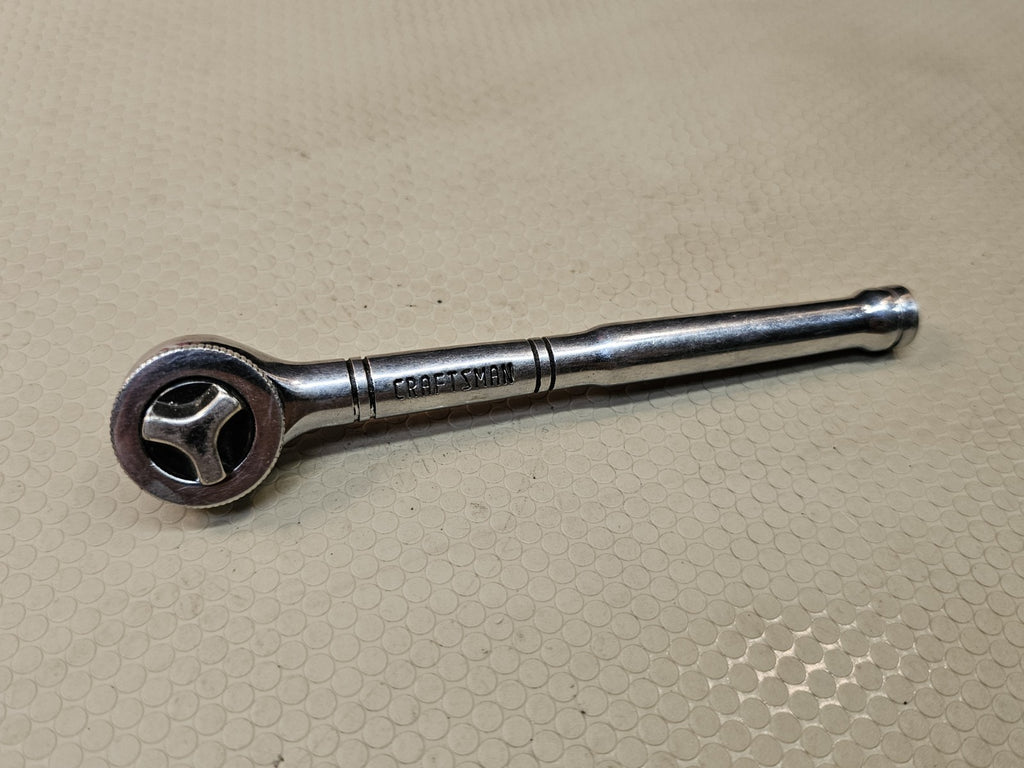 Vintage Craftsman 1/4" Drive 5-5/8” Ratchet 943795 Thumb Wheel
