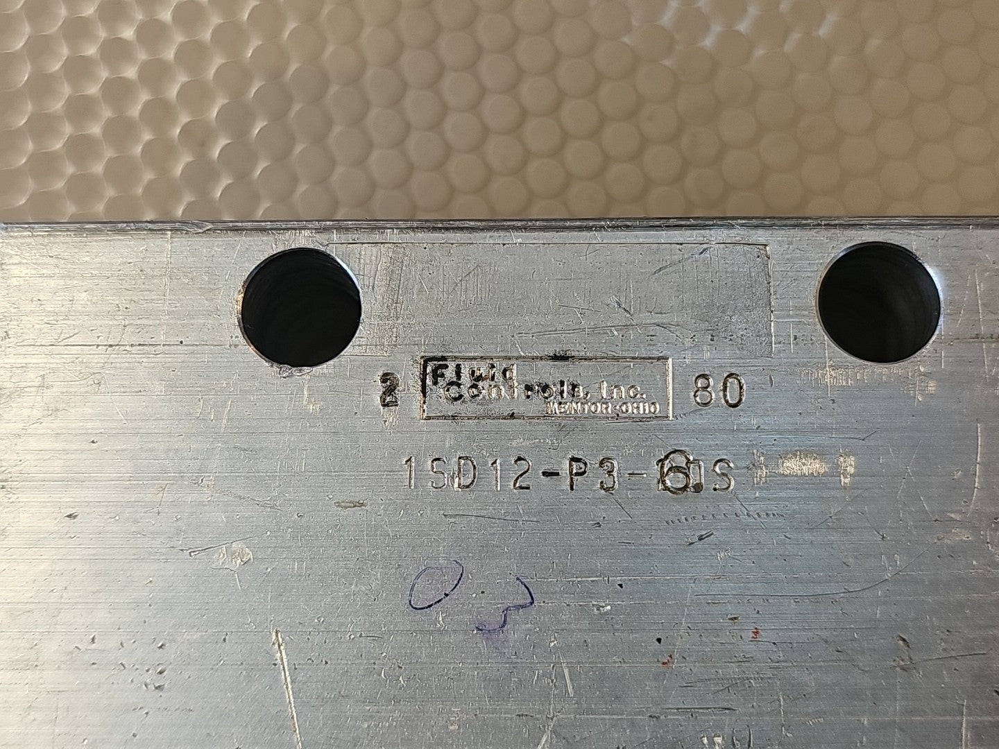 Fluid Controls Inc. Valve 1SD12-P3-6S Regulating Fluid Pressure Valve