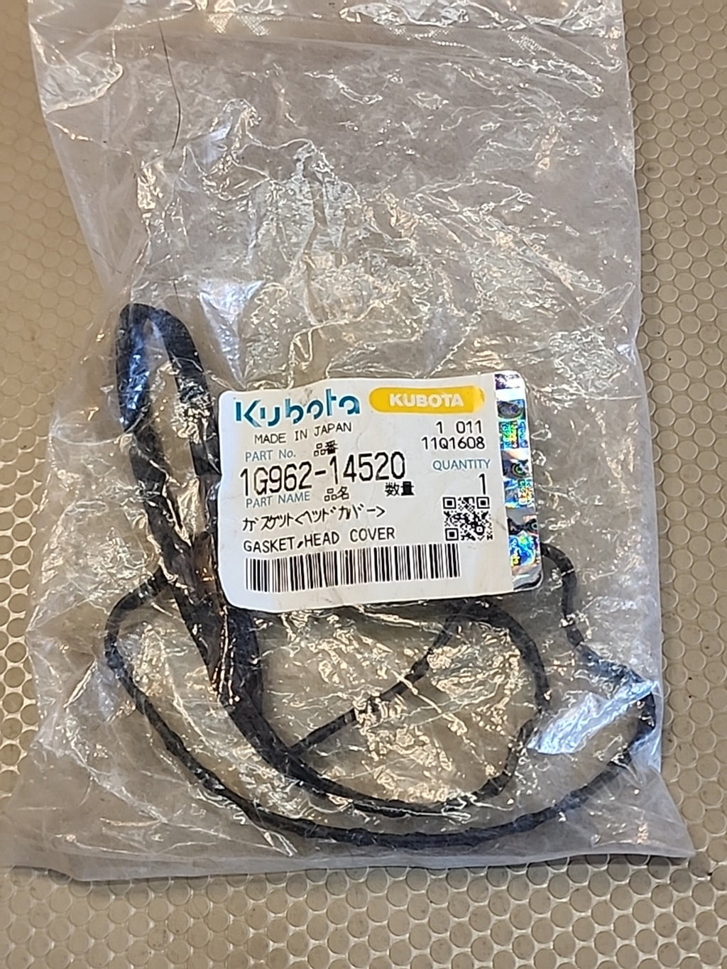 NEW OEM Kubota Head Cover Gasket 1G962-14520 for Kubota Engine