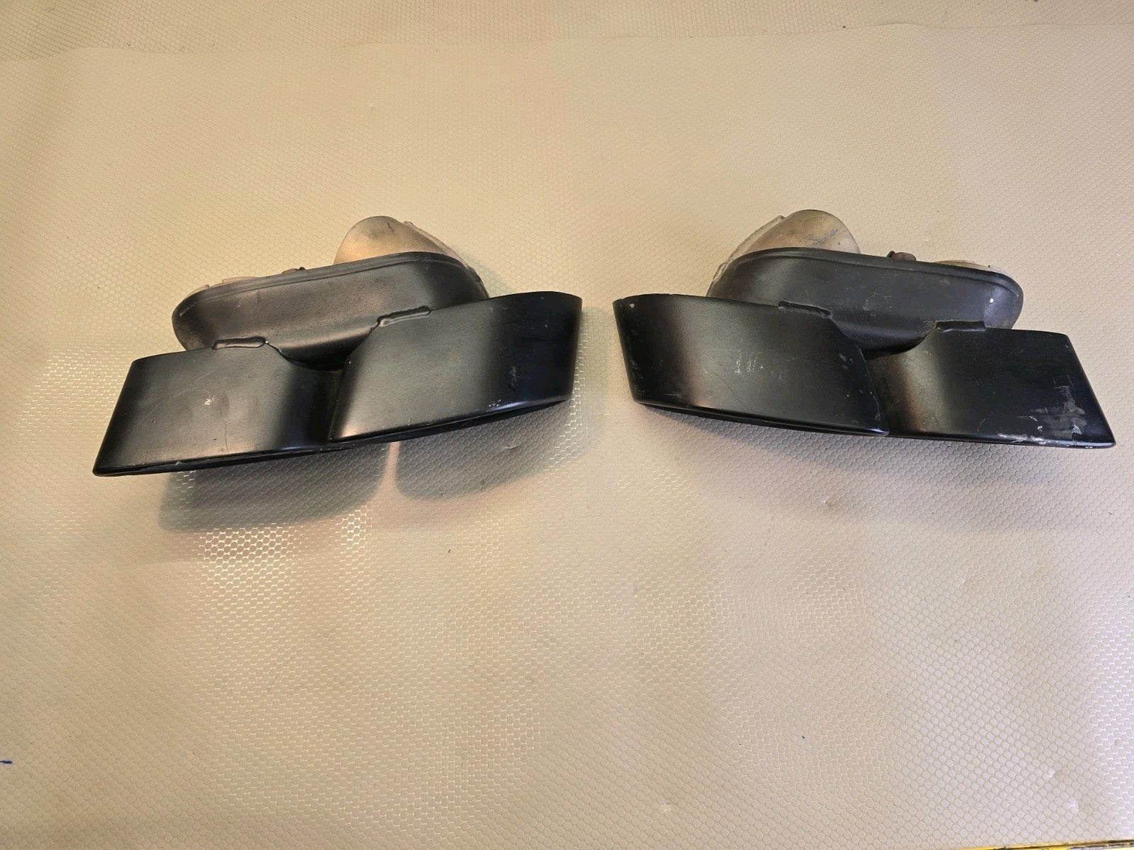 Porsche 911 Turbo S 991 Left/Right Exhaust Tip 991.111.762.61/761.62 Black OEM