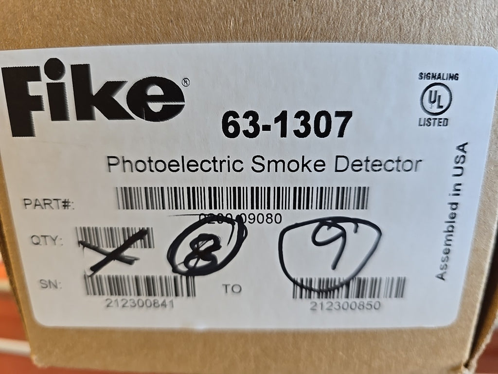 63-1307 1PC Fike Smoke Detector Original Quality Photoelectric Smoke Detector