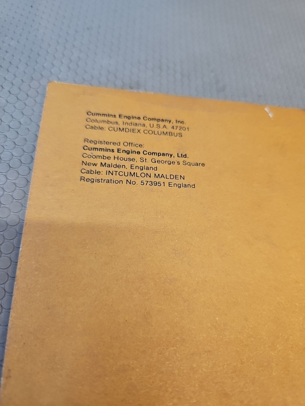 Cummins NT855 Small Cam Parts Catalog