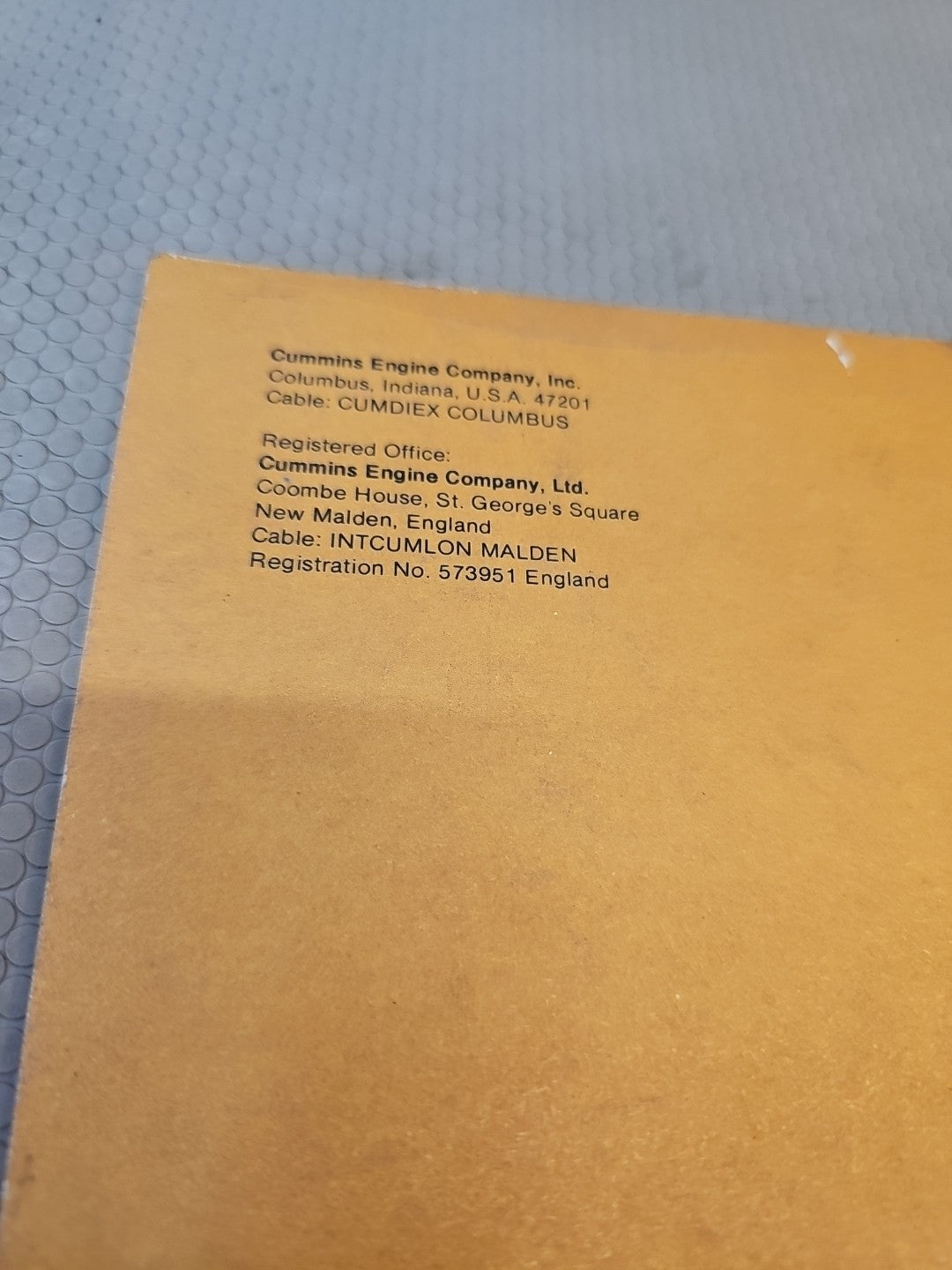 Cummins NT855 Small Cam Parts Catalog