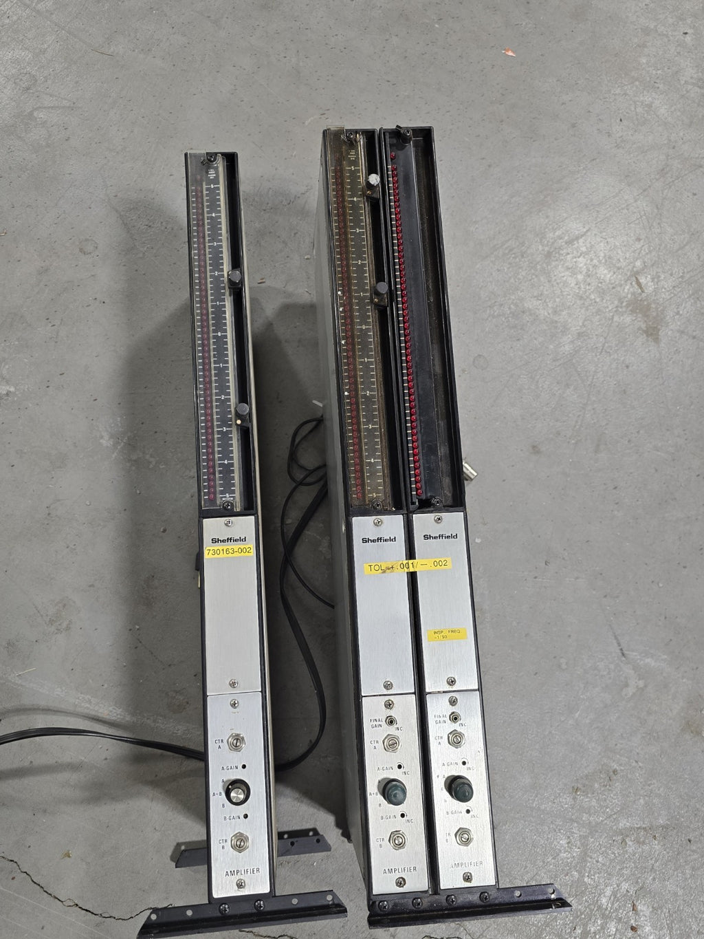 Quantity Of 3 Bendix Sheffield Electronic Column Precisionaire Measuring gage