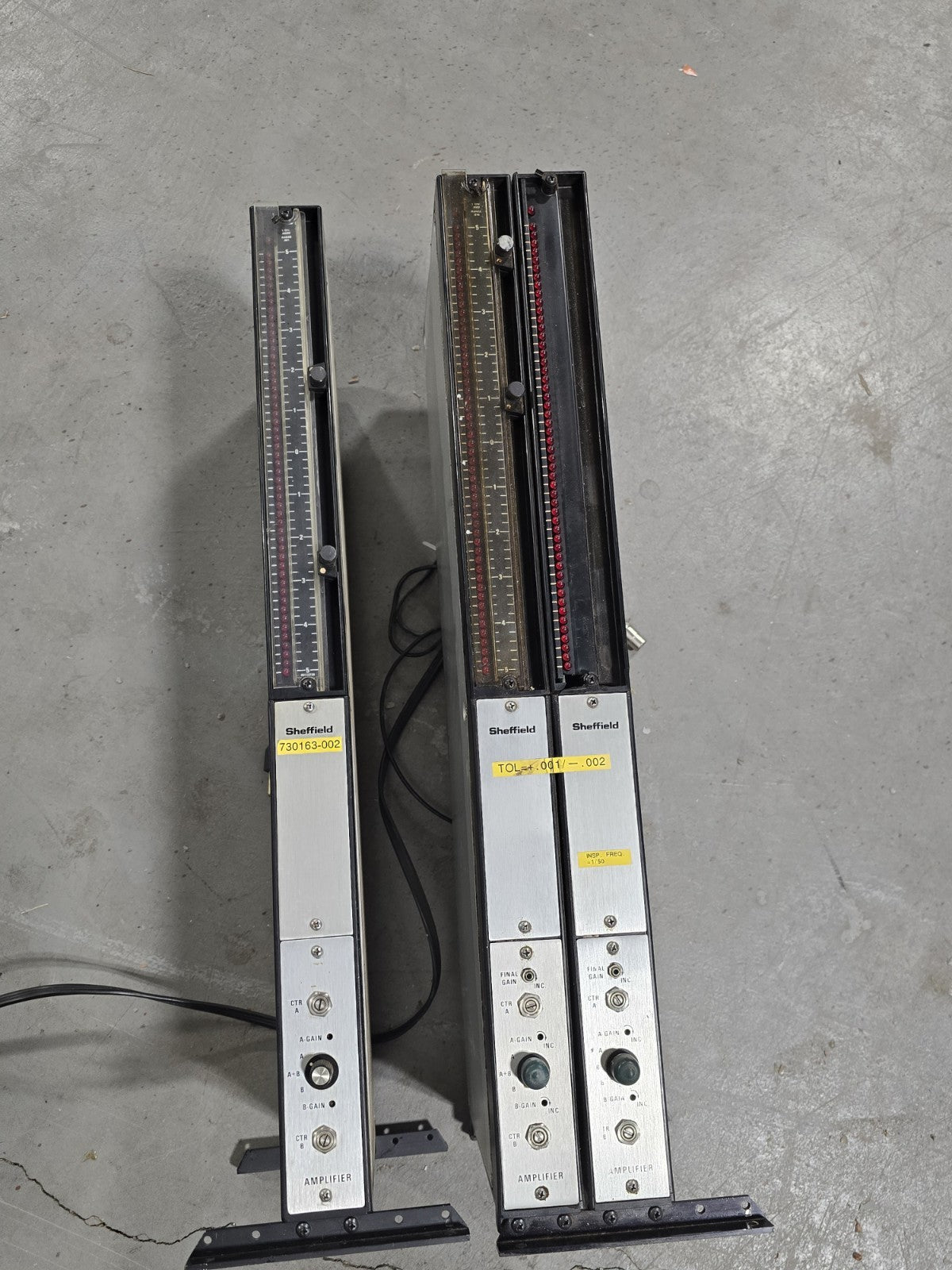 Quantity Of 3 Bendix Sheffield Electronic Column Precisionaire Measuring gage
