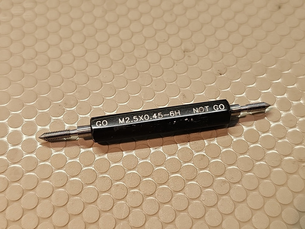 SPI M2.5 X 0.45-6H Go/Nogo Thread Plug Gage