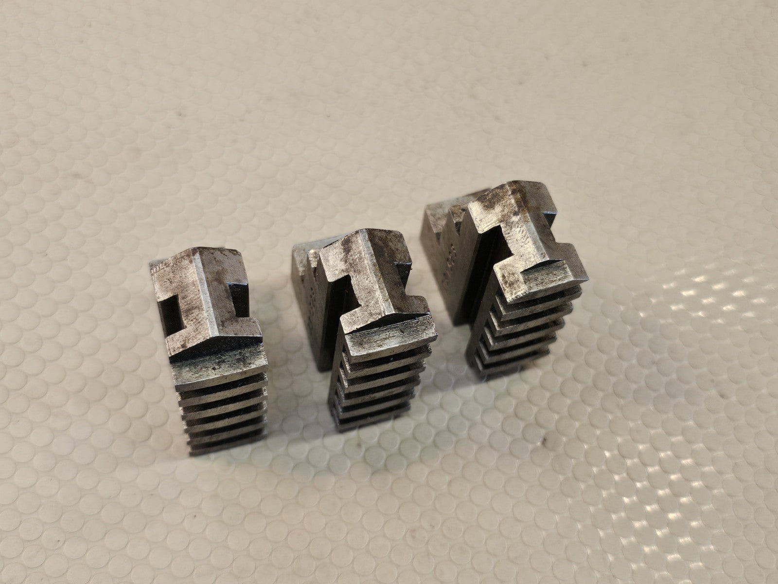 OUTER JAWS FOR PRATT BURNERD 3 JAW SCROLL CHUCK CATALOGUE No 031523