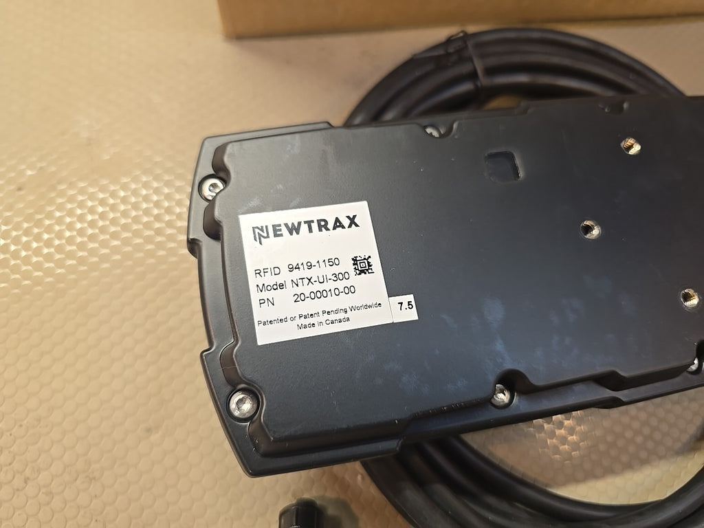 NewTrax NTX-UI-300, 20-00010-00-A01, RFID Controller Pad --SkyBay nnnn mm nn