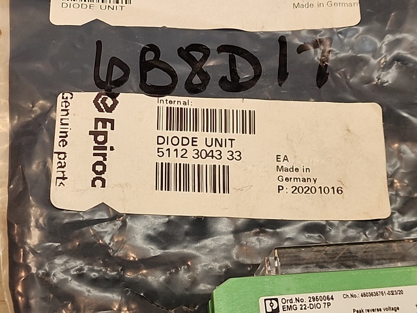 OEM Epiroc Diode Unit 5112304333 4Channel Isolated Industrial PLC Control Panel