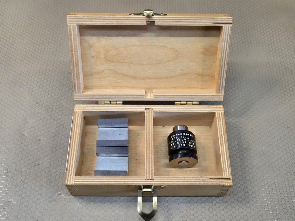 Educated FLUSH PIN GAGE For Dow Gage or Tacomp Stub Set In Wooden Box