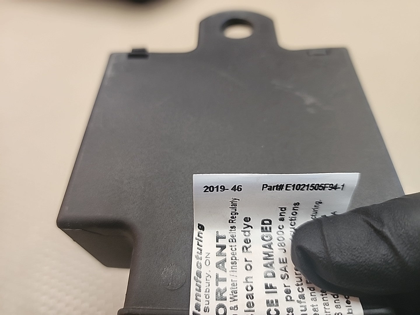 Kubota OEM Seat Belt Retractor E1025055F-94-1Darby USA Made FMVSS 209/302 Safety