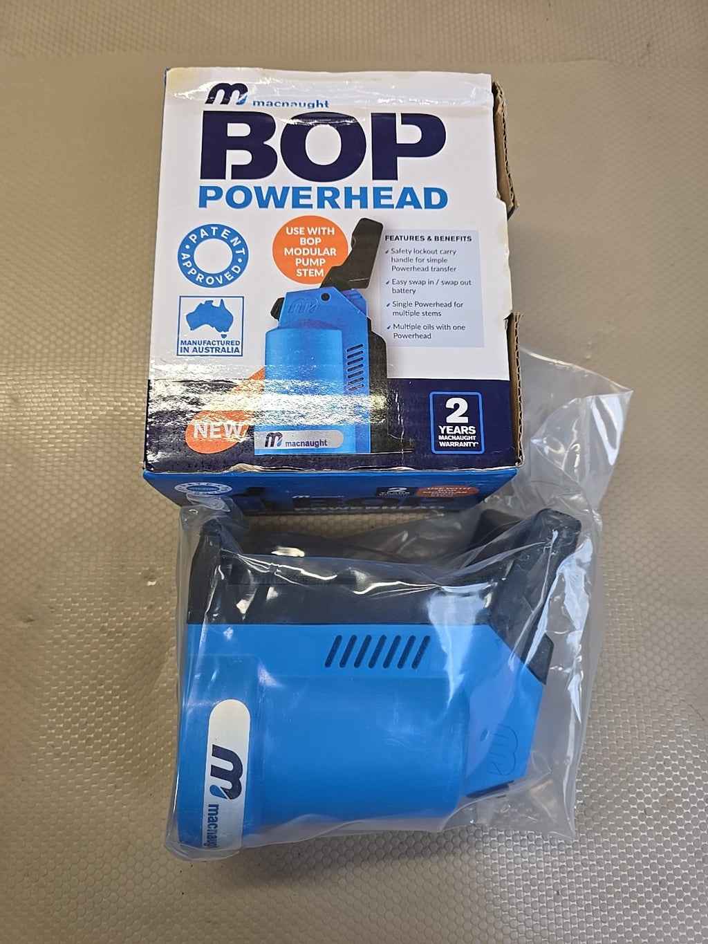 NEW Macnaught BOP20 Battery Operated Pump (Powerhead Only) BP20-PH