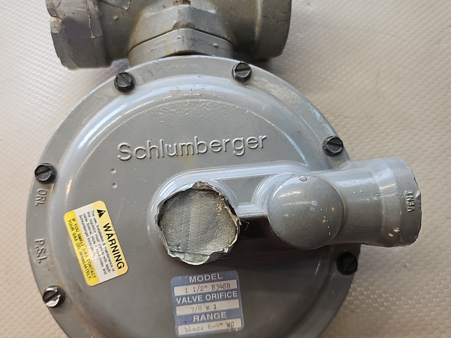 SCHLUMBERGER MODEL B34SR 1/2 x 5/8 25psig 