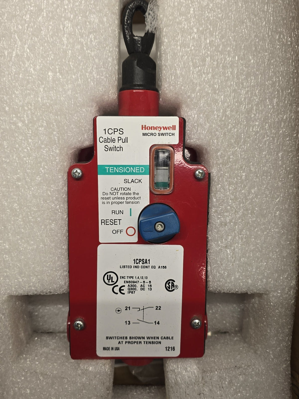 Honeywell 1CPSA2 Emergency Cable Pull Switch Single Ended MICRO SWITCH 1CPS