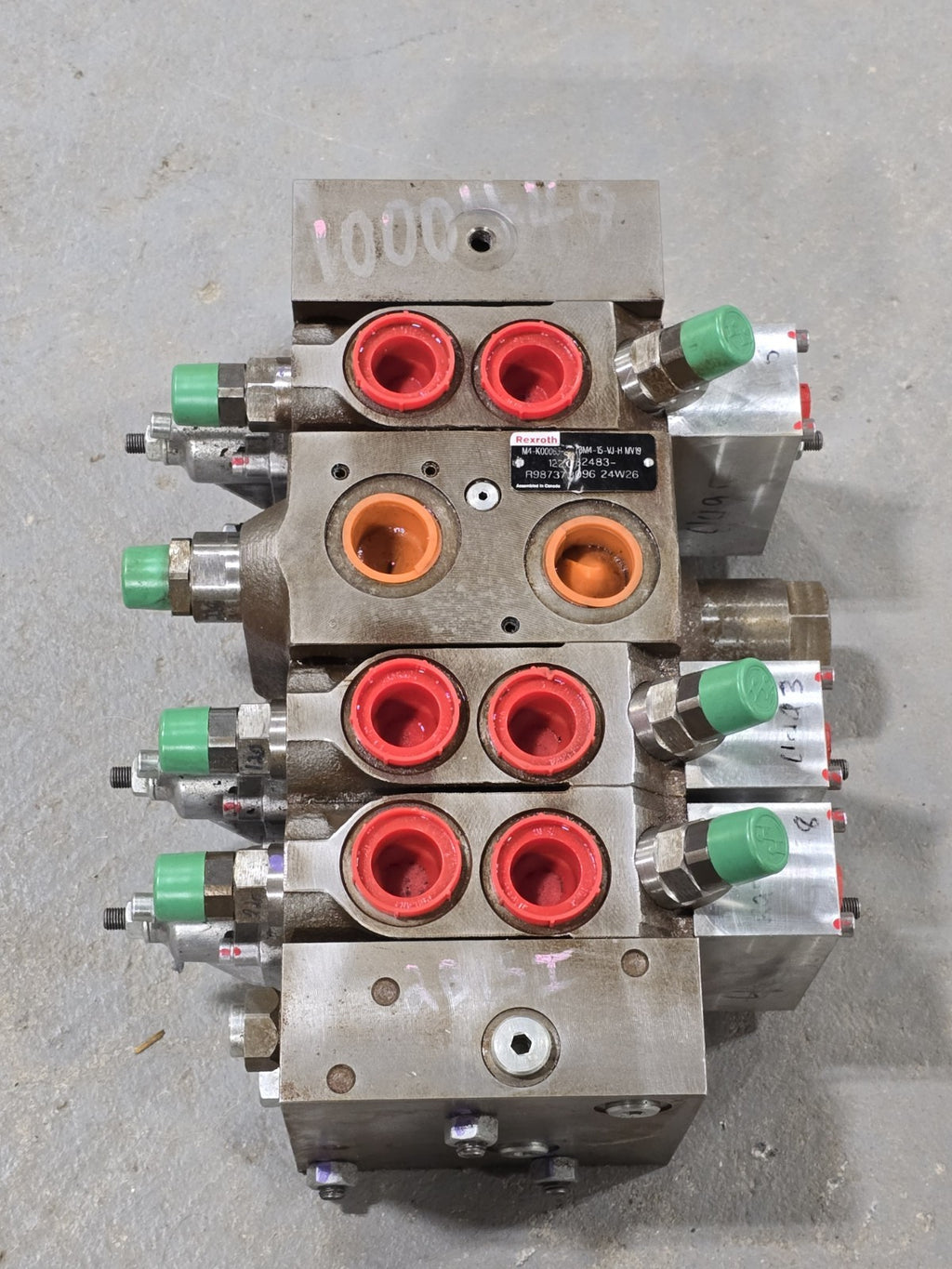 Rexroth Bosch M4-15 Valve Control Block R987373096 M4-K00063-2X/3M4-15-VJ-H_MV19