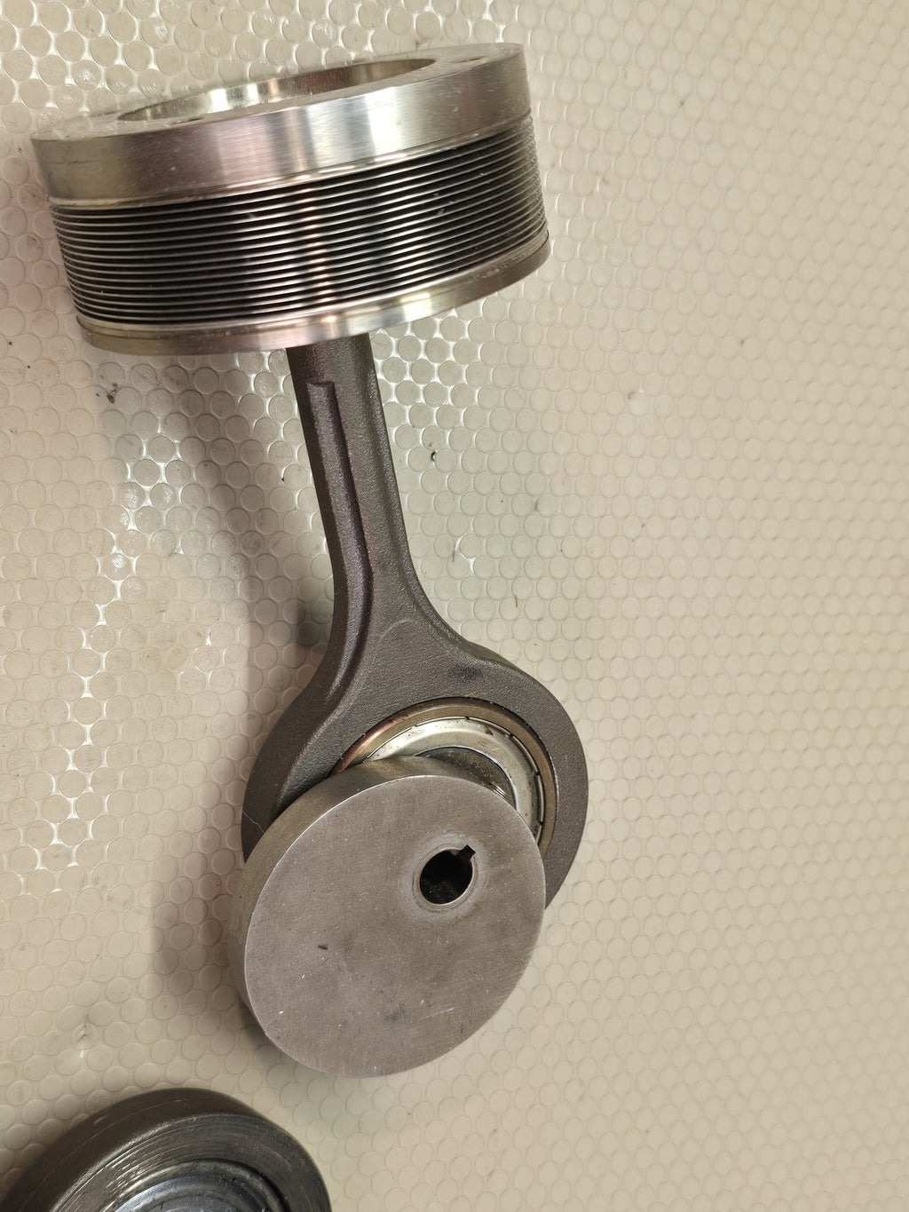 Pair Finned Piston Connecting Rod Assembly Reciprocating Air Compressor Pump