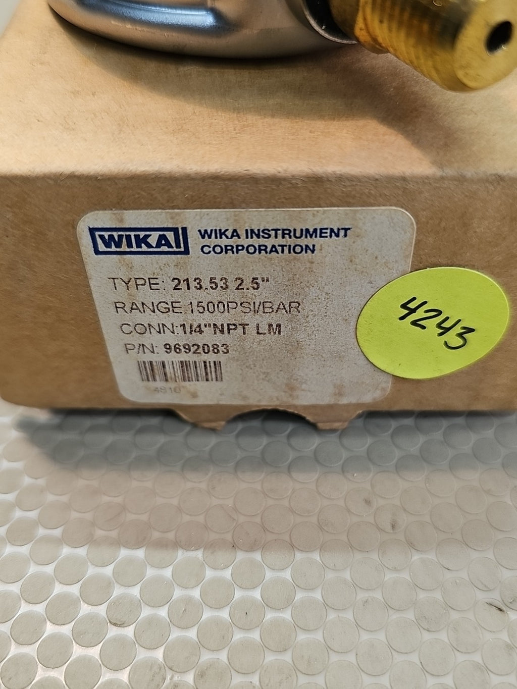 New Wika 9692083 Pressure Gauge Type 213.53 2.5" Stainless Steel