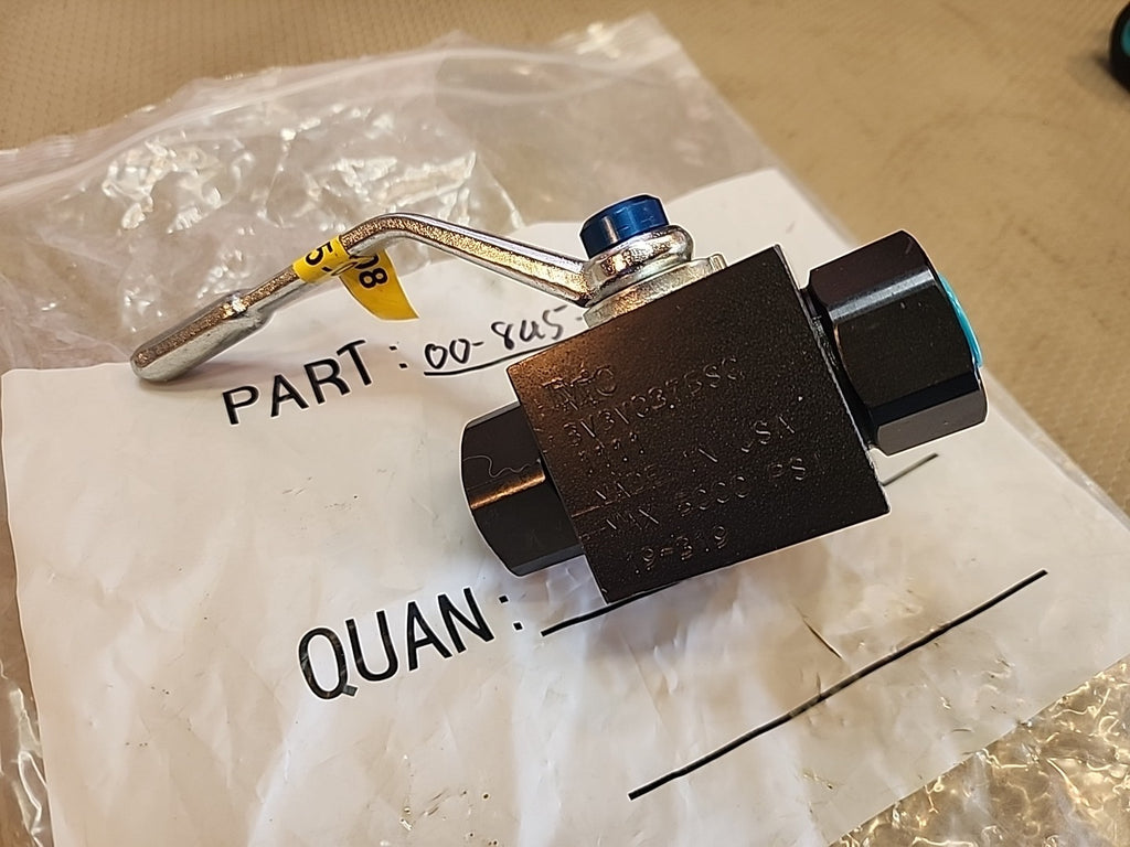 DMIC 2-Way Hydraulic Ball Valve, 5000 PSI Max BV3V0375SC Carbon Steel 19-319