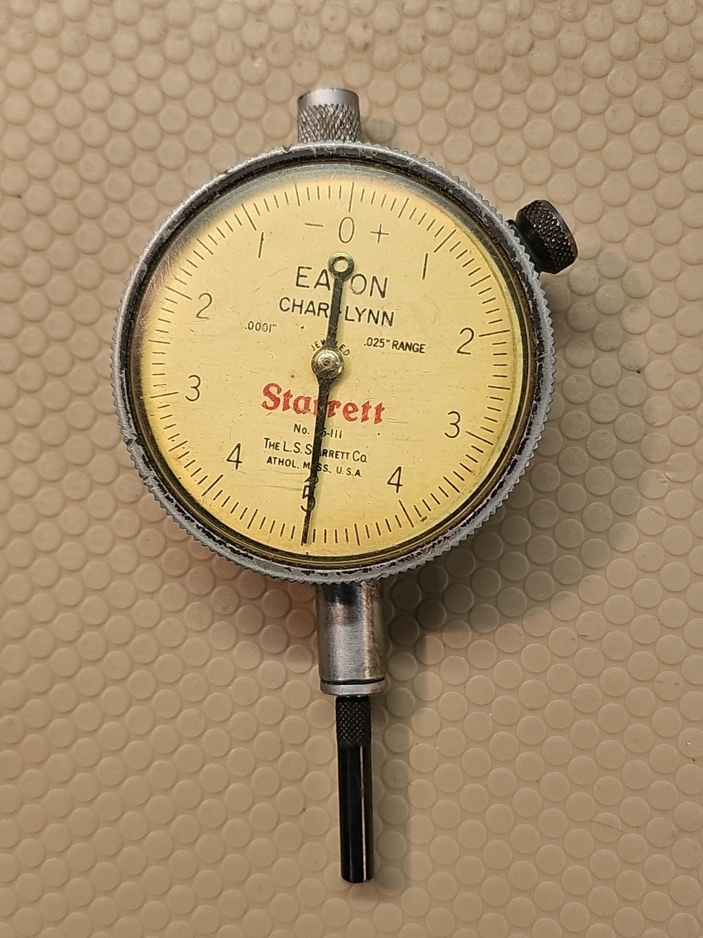 Starrett 25-111 Dial Indicator .0001"-.025" Range – Precision Machinist Tool